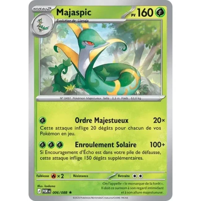 Carte Pokémon Majaspic 006/088 - ME03 Equilibre Parfait