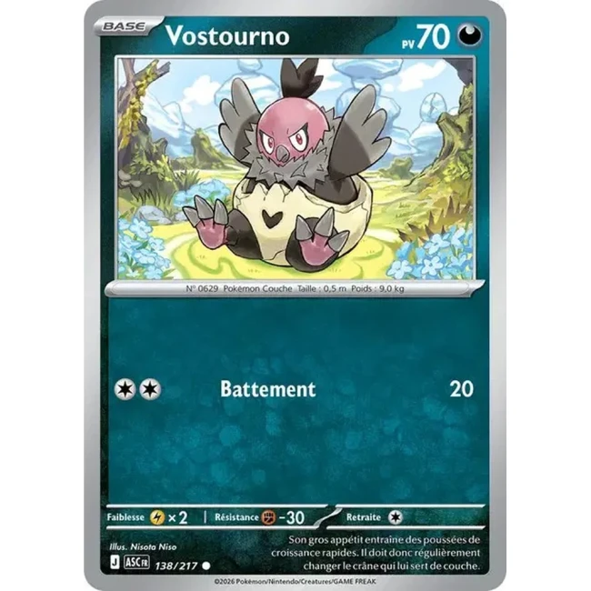 Carte Pokémon Vostourno 138/217 - ME02.5 Héros Transcendants