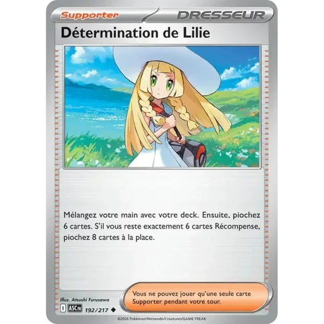 Carte Pokémon Détermination de Lilie 192/217 - ME02.5 Héros Transcendants