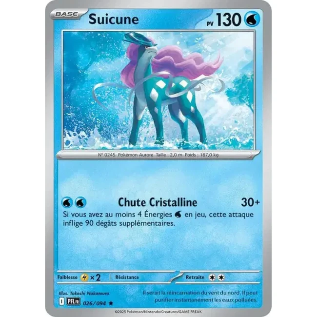 Carte Pokémon Suicune 26/94 - ME02 Flammes Fantasmagoriques