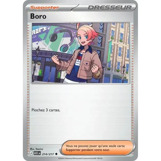 Carte Pokémon Boro 214/217 - ME02.5 Héros Transcendants