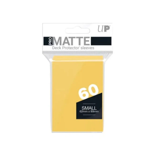 Ultra Pro - PRO-Matte Sachet de 60 protèges cartes petit format Jaune (62 x 89 mm)