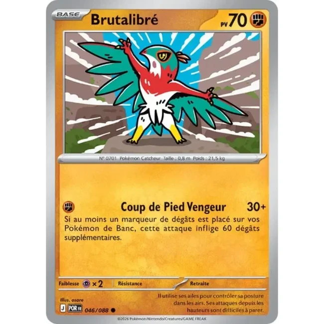 Carte Pokémon Brutalibré 046/088 - ME03 Equilibre Parfait