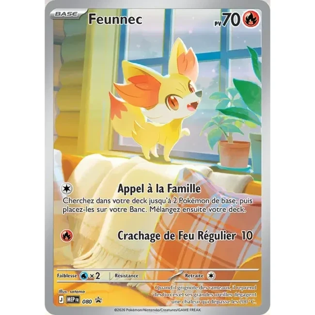 Carte Pokémon Feunnec 080 - Méga évolution PROMO