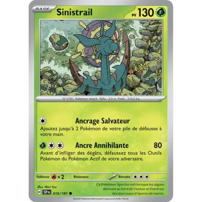 Carte Pokémon Sinistrail 10/191 - EV8 Étincelles Déferlantes