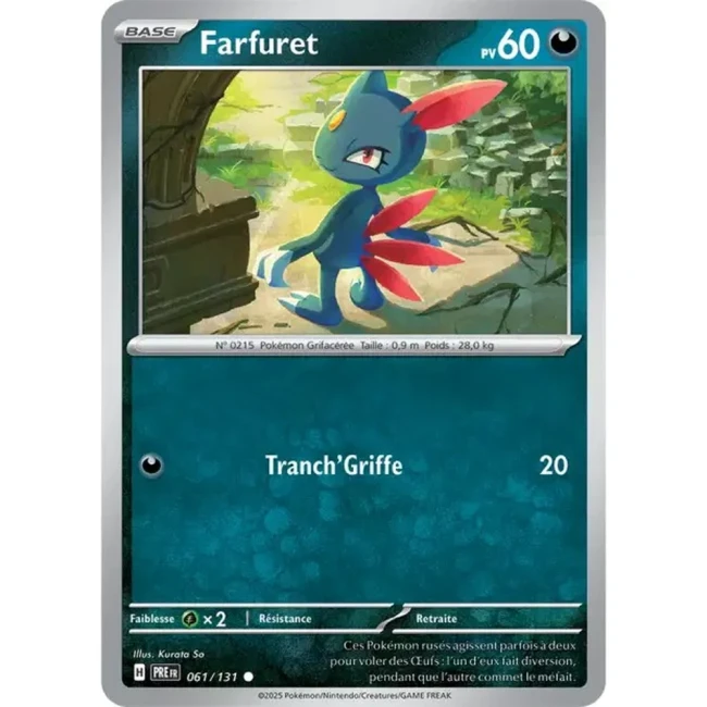 Carte Pokémon Farfuret 61/131 - EV8.5 Evolutions Prismatiques