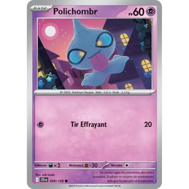 Carte Pokémon Polichombr 59/159 - EV9 Aventures Ensemble