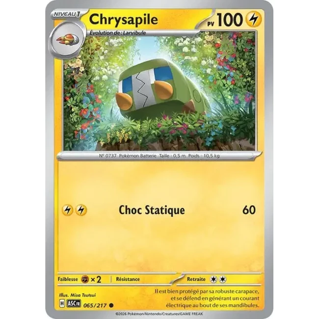 Carte Pokémon Chrysapile 65/217 - ME02.5 Héros Transcendants