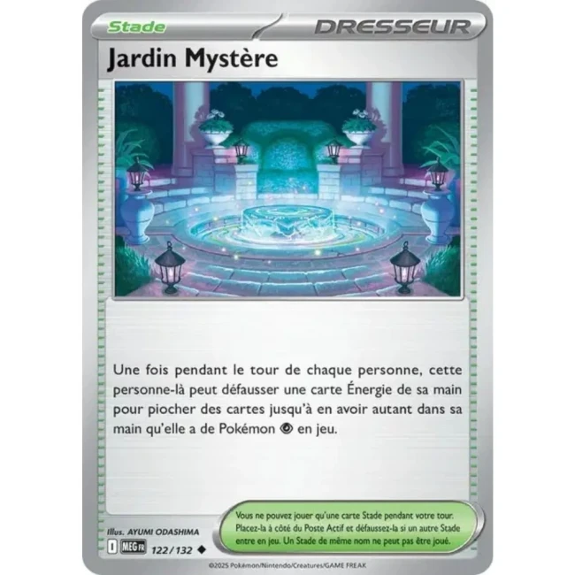 Carte Pokémon Jardin Mystère 122/132 - ME1 Méga évolution