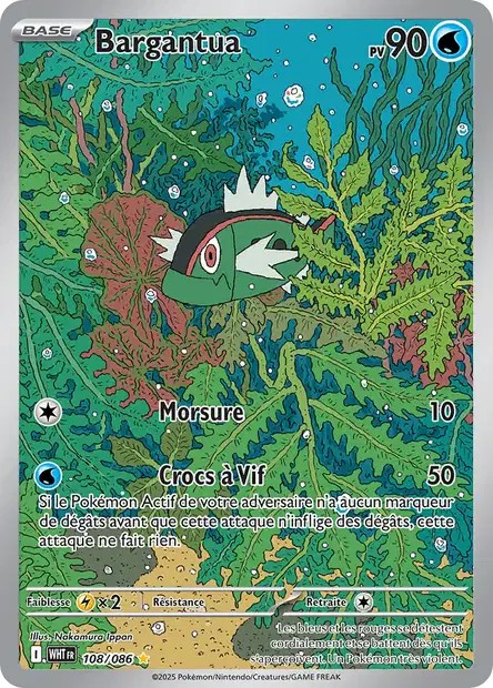 Carte Pokémon Bargantua 108/86 - EV10.5 Flamme Blanche