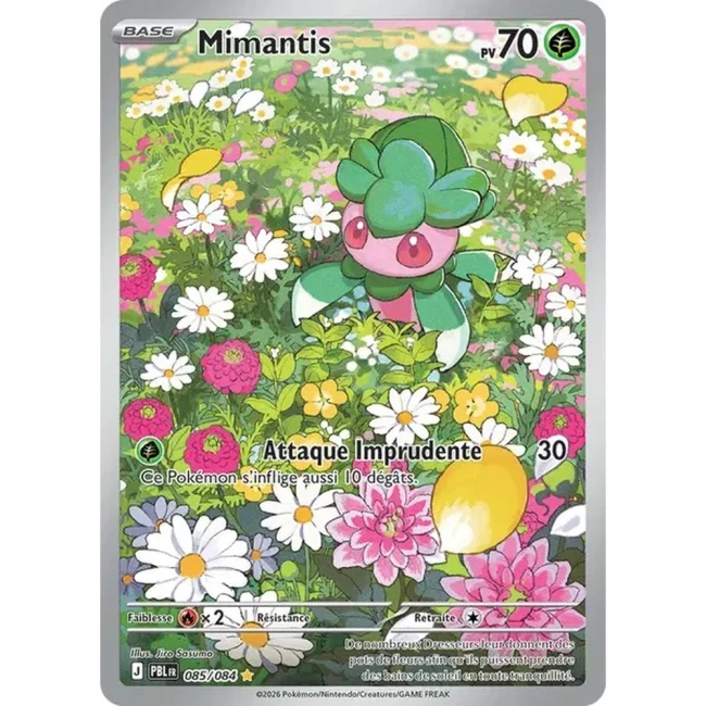 Carte Pokémon Mimantis 85/084 - ME05 Nuit Noire