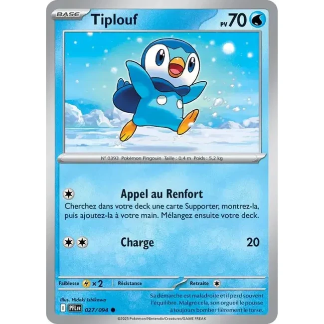 Carte Pokémon Tiplouf 27/94 - ME02 Flammes Fantasmagoriques