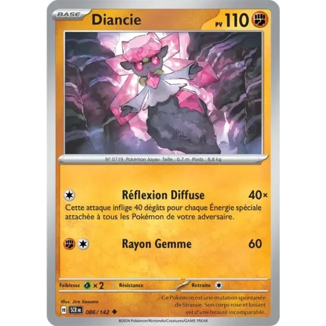 Carte Pokémon Diancie 86/142 - EV7 - Couronne Stellaire