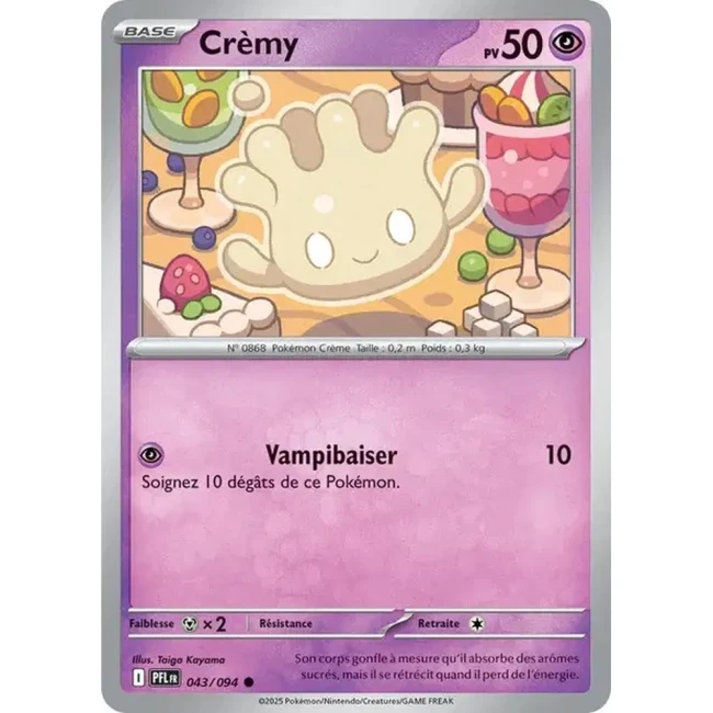 Carte Pokémon Crèmy 43/94 - ME02 Flammes Fantasmagoriques