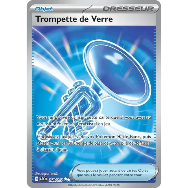 Carte Pokémon Trompette de Verre 260/217 - ME02.5  Héros Transcendants
