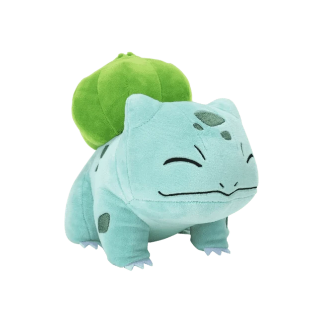 Peluche Pokémon Bulbizarre – 20 cm – Jazwares Peluche officielle Pokémon Bulbizarre de 20 cm par Jazwares sur fond blanc
