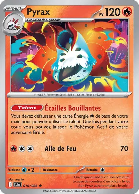 Carte Pokémon Pyrax 16/86 - EV10.5 Foudre Noire