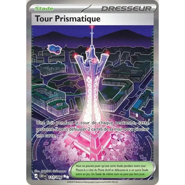 Carte Pokémon Tour Prismatique  111/086 - ME04 Chaos Ascendant