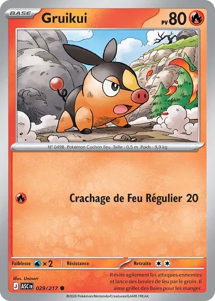 Carte Pokémon Gruikui 29/217 - ME02.5 Héros Transcendants