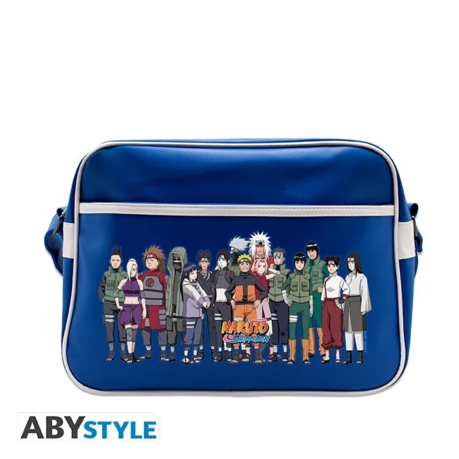NARUTO SHIPPUDEN - Sac Besace "Groupe Konoha" - bleu - Vinyle