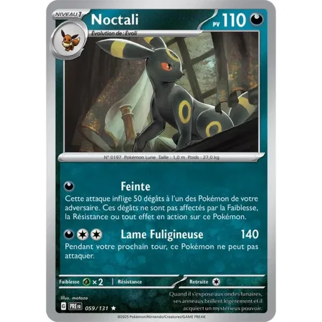 Carte Pokémon Noctali 59/131 - EV8.5 Evolutions Prismatiques
