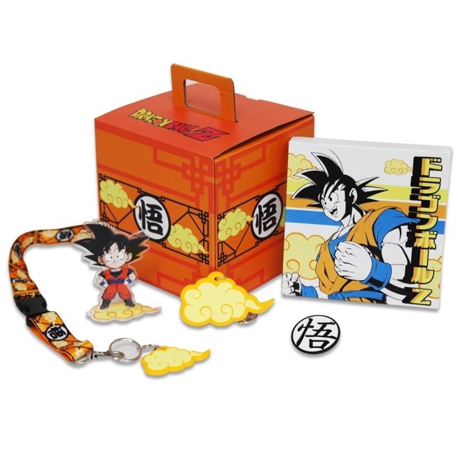 Boîte Goku Dragon Ball Z et accessoires inclus