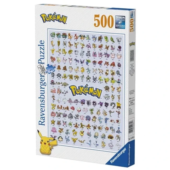 Puzzle Pokémon Pokédex première génération – 500 pièces Puzzle Pokémon 500 pièces Pokédex première génération