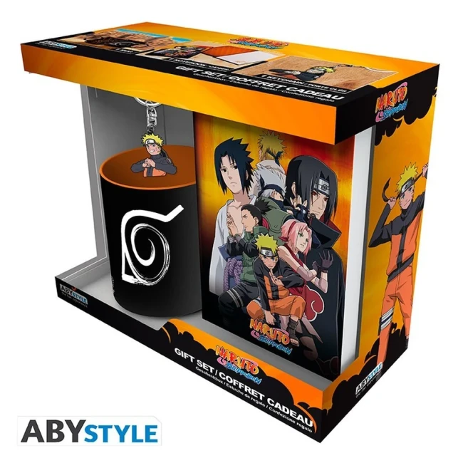Pack Collector Naruto Shippuden : Mug 320ml, Porte-clés et Cahier Exclusif !