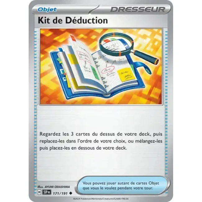 Carte Pokémon Kit de Déduction 171/191 - EV8 Étincelles Déferlantes