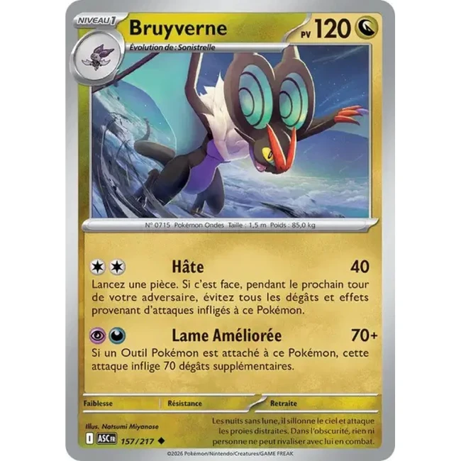Carte Pokémon Bruyverne 157/217 - ME02.5 Héros Transcendants