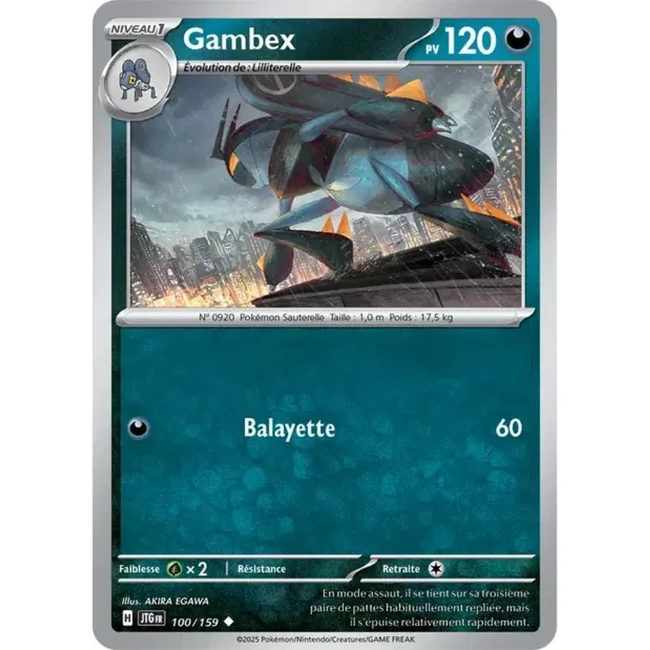 Carte Pokémon Gambex 100/159 - EV9 Aventures Ensemble