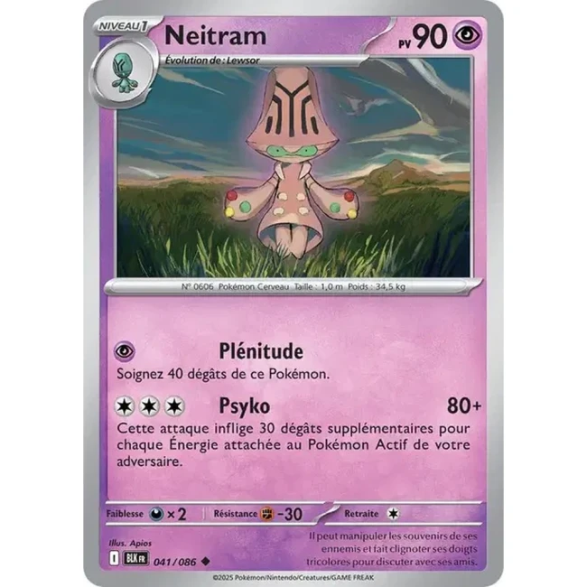 Carte Pokémon Neitram 41/86 - EV10.5 Foudre Noire