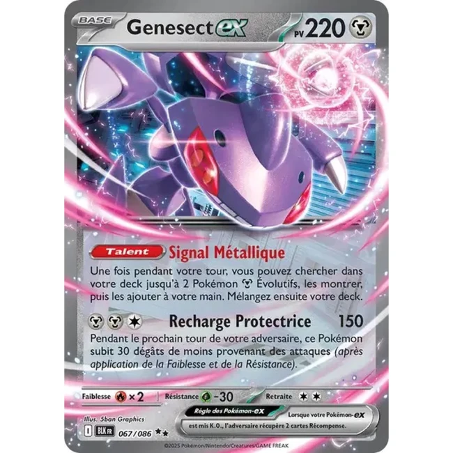 Carte Pokémon Genesect ex 67/86 - EV10.5 Foudre Noire