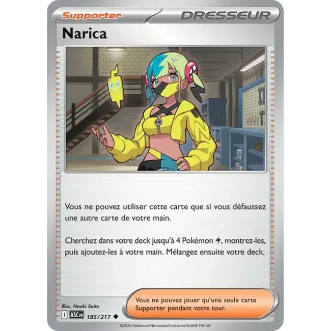 Carte Pokémon Narica 185/217 - ME02.5 Héros Transcendants