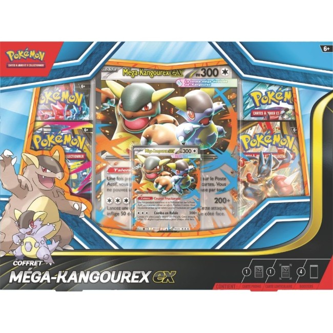 Coffret Pokémon JCC Méga-Kangourex-ex avec carte promo et boosters