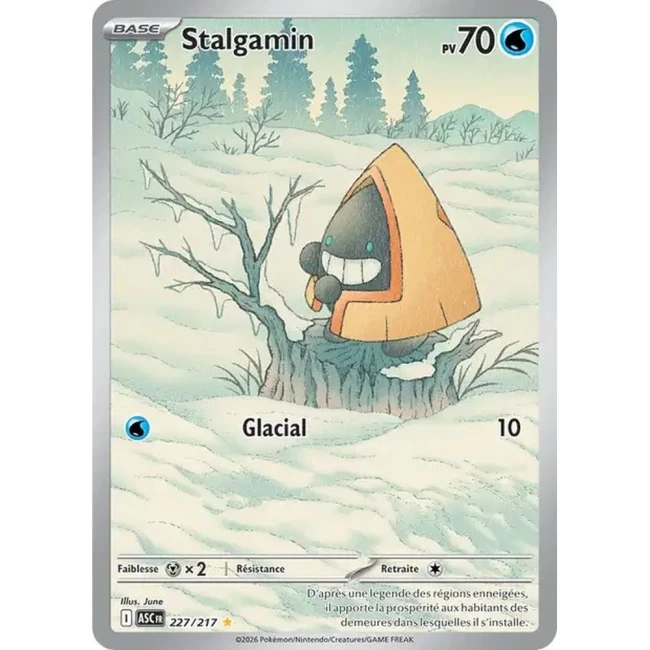 Carte Pokémon Stalgamin 227/217- ME02.5  Héros Transcendants