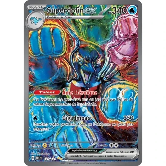 Carte Pokémon Superdofin ex 151/131 - EV8.5 Evolutions Prismatiques