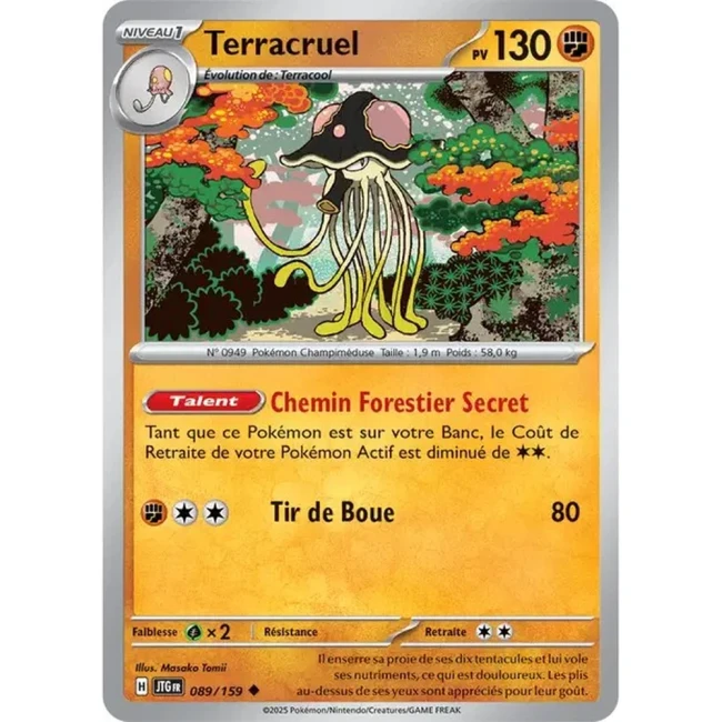 Carte Pokémon Terracruel 89/159 - EV9 Aventures Ensemble