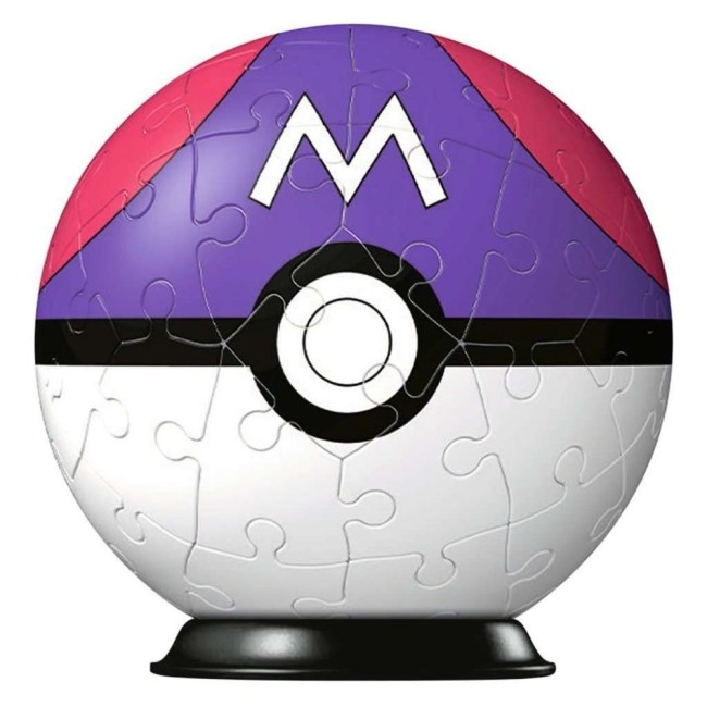 Master Ball en puzzle 3D montée sur support