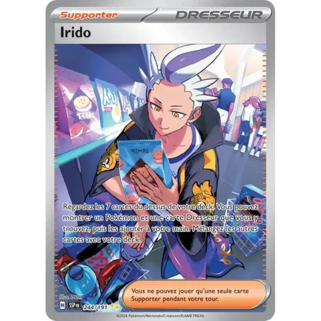 Carte Pokémon Irido 244/191 - EV8 Étincelles Déferlantes