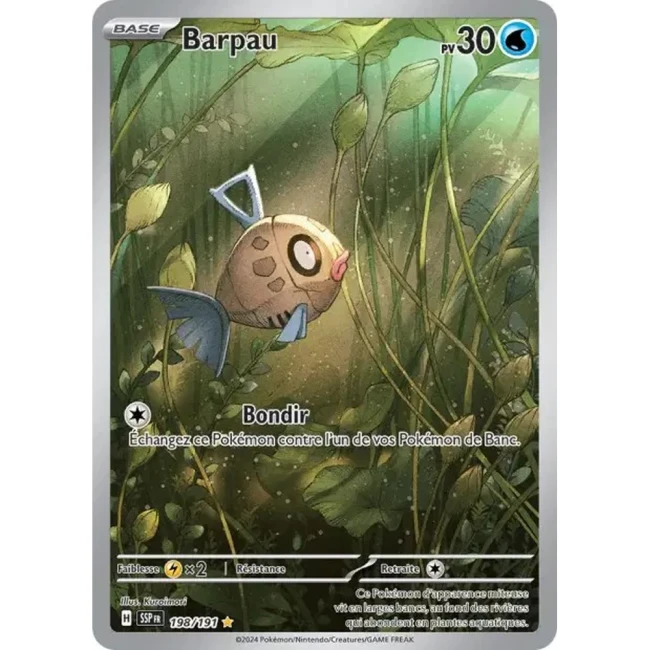 Carte Pokémon Barpau 198/191 - EV8 Étincelles Déferlantes