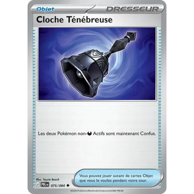 Carte Pokémon Cloche Ténébreuse 75/084 - ME05 Nuit Noire