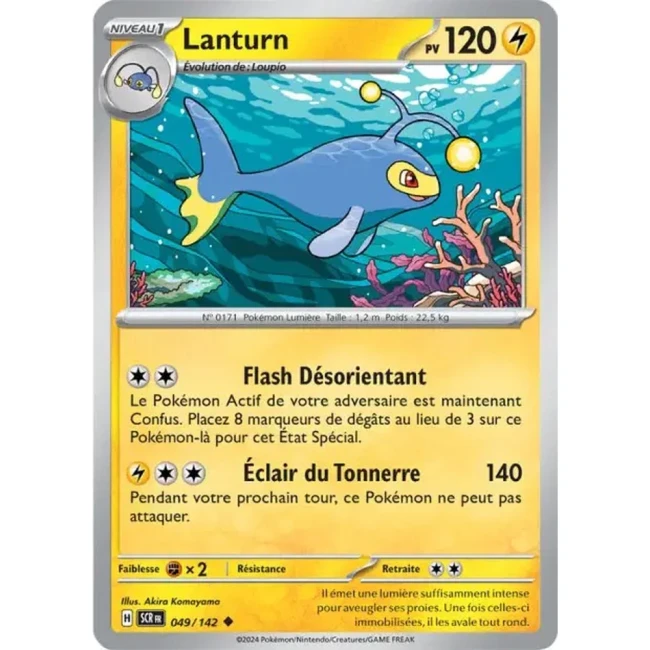 Carte Pokémon Lanturn 49/142 - EV7 - Couronne Stellaire
