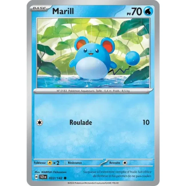 Carte Pokémon Marill 33/142 - EV7 - Couronne Stellaire