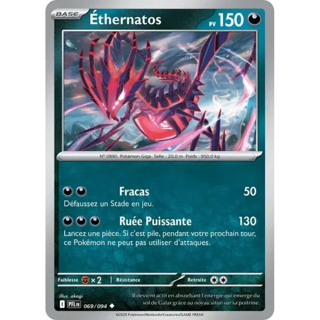 Carte Pokémon Éthernatos 69/94 - ME02 Flammes Fantasmagoriques