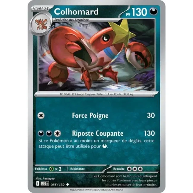 Carte Pokémon Colhomard 85/132 - ME1 Méga évolution