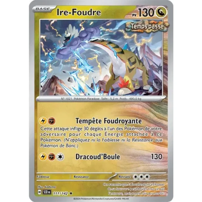 Carte Pokémon Ire-Foudre 111/142 - EV7 - Couronne Stellaire