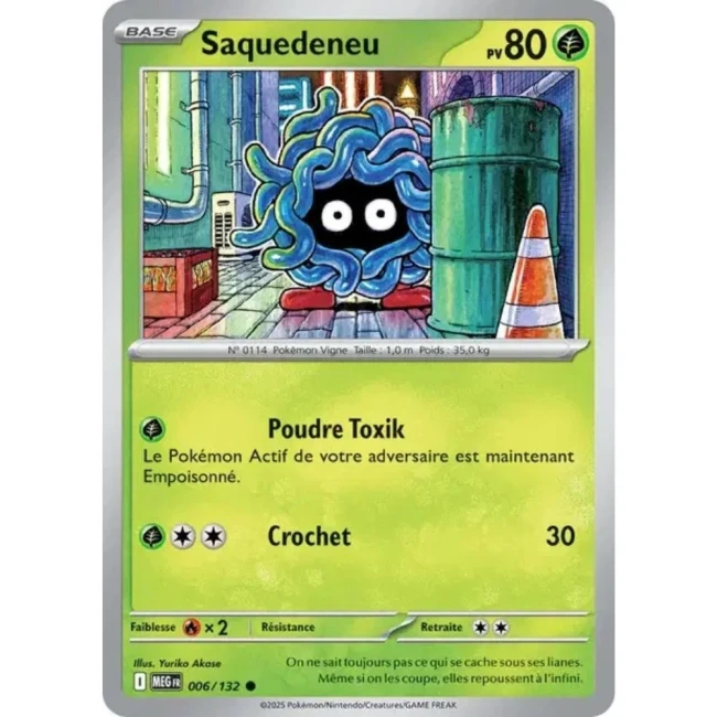 Carte Pokémon Saquedeneu 6/132 - ME1 Méga évolution