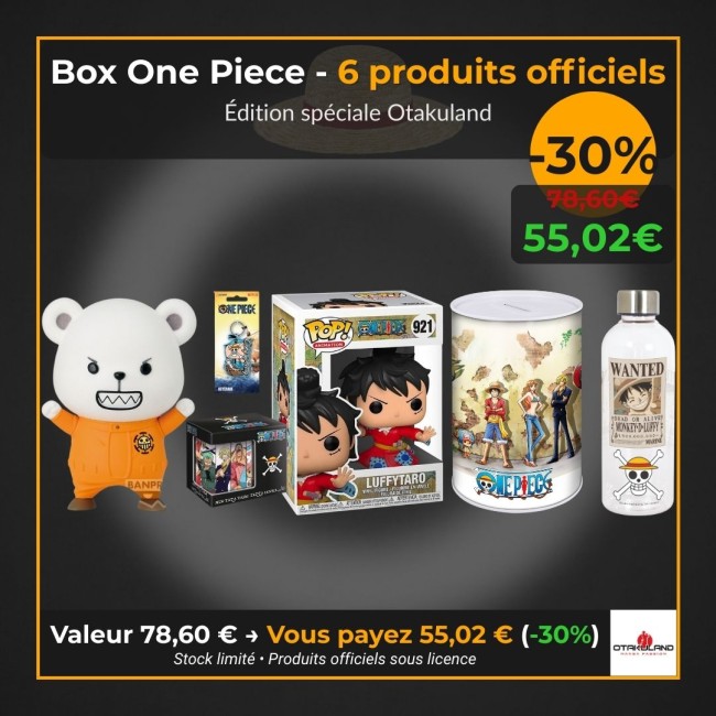 Box One Piece édition spéciale Otakuland avec 6 produits officiels