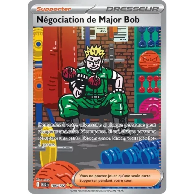 Carte Pokémon Négociation de Major Bob 185/132 - ME1 Méga évolution